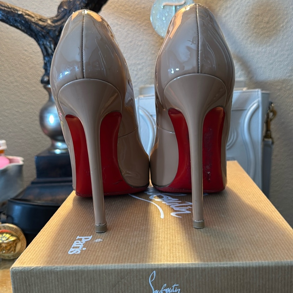 Nude Christian Louboutin pigal 120